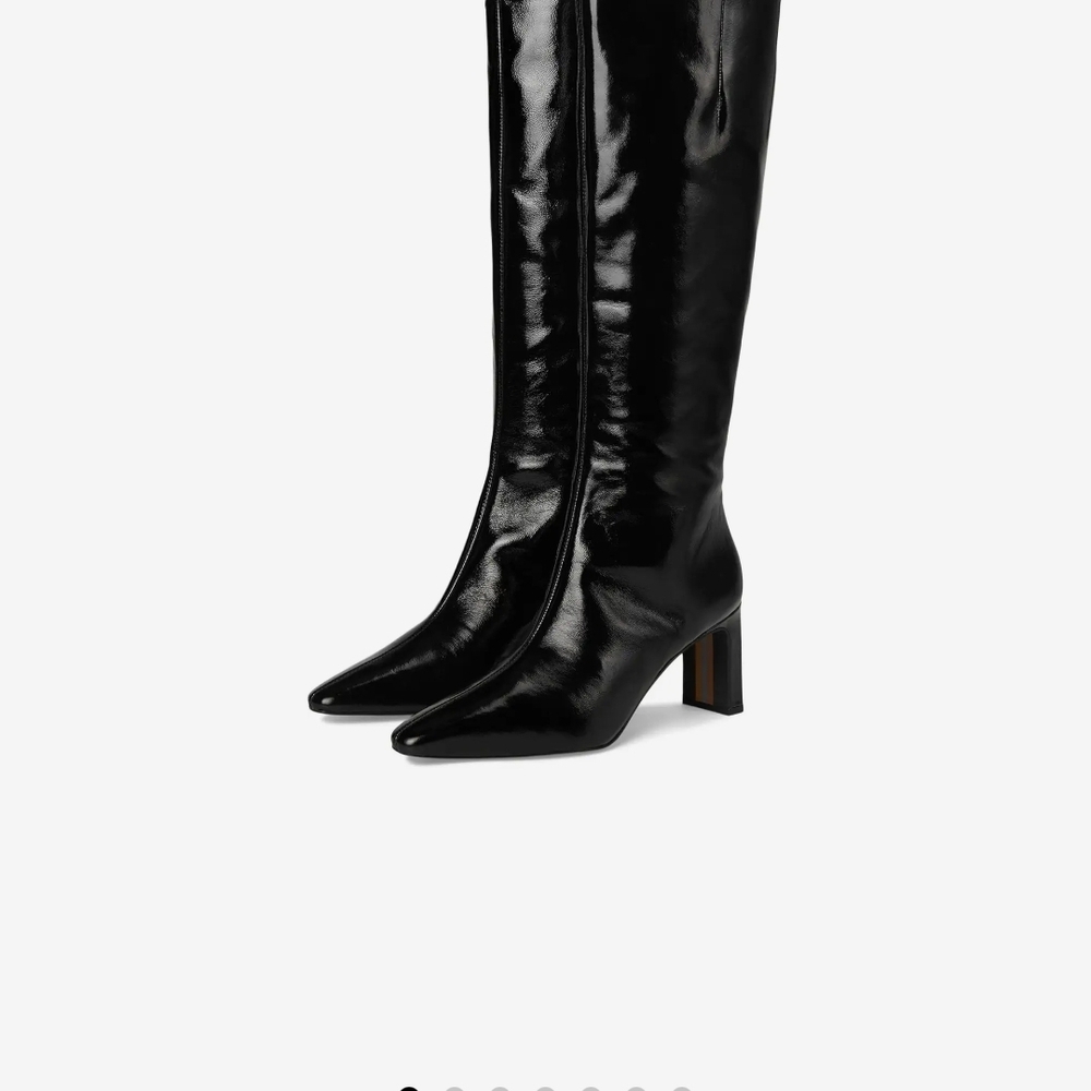 Sam Edelman Shiny Black Over the Kne
